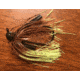 Lunker Lure Rattle Flip Jig, 1/2oz, Pumpkin Chart Tip, 5012-4139