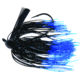 Lunker Lure Rattle Flip Jig, 3/8 oz, Black/Blue Tip, 5038-4015