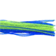 Lunker Lure Skirt, Chartreuse/White/Silver Flake, 3 1/2in, 3/Pack, SK2303
