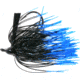 Lunker Lure Triple Rattle Jig, 3/8 oz, Black/Blue Tip, 5338-4015