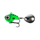 Lunkerhunt Big Eye Tail Spin Jig, Fluorescent Green Glow, 1in &amp; 1/4 oz, BEJ104