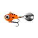 Lunkerhunt Big Eye Tail Spin Jig, Fluorescent Orange Glow, 1in &amp; 1/4 oz, BEJ106