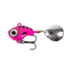 Lunkerhunt Big Eye Tail Spin Jig, Fluorescent Pink Glow, 1.2in &amp; 3/8 oz, BEJ205