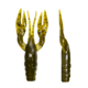Lunkerhunt Finesse Craw Creature Bait, 8 Pack, 3in, Green Pumpkin, 8-FC01