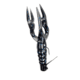 Lunkerhunt Finesse Craw Creature Bait, 1, 3in, Black Blue Fleck, FC04