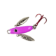Lunkerhunt Lead Icy Glide Bait, Fluorescent Pink Glow, 1.13in &amp; 1/8 oz, IG05