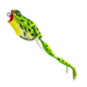 Lunkerhunt Popping Frog Bait Topwater, 1, 2.25in, Green Tea, POP01