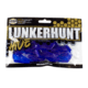 Lunkerhunt Tandem Trailer Soft Bait, 1, 3in, Blue, CHKTR05