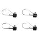 Lunkerhunt Weedless Mushroom Head Jig, Black, 1/4 oz, WMH02