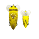 Lunkerhunt Yappa Bug Soft Bait, 1, 2.75in, Atomic, YPAB04