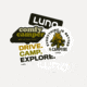 Luno Hq Camping Sticker Pack, STR-002-R1