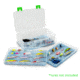 Lure Lock 3 in 1 Deep Box w/Dividers &amp; Ocean Blue Tak Liner, Clear/Green, LL1DWD