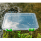 Lure Lock Ultra Thin 1 Cavity Box w/Taklogic Technology &amp; Ocean Blue Tak Liner, Clear/Green, LL1T-1101