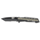 M&amp;P AR Overmold Folding Knife, 3.5in, 8Cr13MoV Steel Blade, 4.5in, Rubber Handle, 1100082