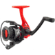 Lew's Mach Smash Spinning Reel, SZ 300 Reel, 6.2-1 Ratio, Premium 8 Bearings, Black/Red, Clam Pack, MHS300C