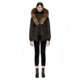 Mackage Adali Fitted Winter Down Coat With Fur Hood - Womens, Army, Extra Small, ADALI-ARMY-XS