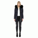 Mackage Calla Lightweight Down Coat With Fur Trimmed Hood - Womens, Navy, Small CALLA-NAVY-S