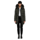 Mackage Calla Lightweight Down Coat With Fur Trimmed Hood - Womens, Spruce, Small, CALLA-SPRUCE-S