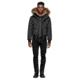 Mackage Dixon Hip Length Winter Down Parka With Fur - Men's, Black, 38, DIXON-BLACK-38