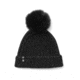 Mackage Doris Classic Knit Hat w/ Fox Fur Pompom - Womens, Black/Black, One Size, Doris-R-Black/Black