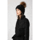 Mackage Doris Classic Knit Hat w/ Fox Fur Pompom - Womens, Black, One Size, Doris-R-Black