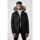 Mackage Edward Down Parka - Mens, Black / Silverfox Fur, 36, Edward-XR-Bl/Silv-36