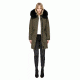 Mackage Enia Mid Length Winter Down Coat With Fur - Womens, Army, Large ENIA-ARMY-L