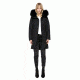 Mackage Enia Mid Length Winter Down Coat With Fur - Womens, Black, Extra Small ENIA-BLACK-XS