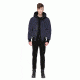 Mackage Florian Winter Down Bomber Jacket With Fur - Mens, Ink, 36 FLORIAN-INK-36