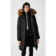 Mackage Harlowe Down Coat - Womens, Black / Natural Fur, Extra Small, Harlowe-R-Black-XS