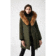 Mackage Kay Down Coat - Womens, Army / Natural Fur, Large, Kay-R-Army-L