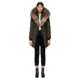 Mackage Kay Mid Length Winter Down Coat With Fur Collar - Womens, Army, Small, KAY-ARMY-S