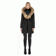 Mackage Kay Mid Length Winter Down Coat With Fur Collar - Womens, Black, Extra Small KAY-BLACK-XS