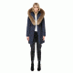 Mackage Kay Mid Length Winter Down Coat With Fur Collar - Womens, Ink, Extra Small KAY-INK-XS