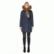 Mackage Kay Mid Length Winter Down Coat With Fur Collar - Womens, Ink, Extra Small KAY-INK-XS