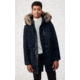 Mackage Moritz Fur-Trim Parka - Mens, Navy / Natural Fur, 44, Moritz-DR-Navy-44