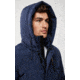 Mackage Nathan Down Bomber Jacket - Mens, Navy / Natural Fur, 46, Nathan-F-Navy-46
