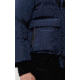 Mackage Nathan Down Bomber Jacket - Mens, Navy / Natural Fur, 46, Nathan-F-Navy-46