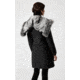 Mackage Trish Mid-Length Down Coat - Womens, Black / Silver Fur, Large, Trish-XR-Black/Silver-L