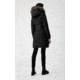 Mackage Trish Mid-Length Down Coat - Womens, Black / Silver Fur, Large, Trish-XR-Black/Silver-L