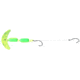 Macks Lure Cha Cha Crawler Rig, 2 Number 4 Hooks, 72Number Leader, 1.5in Blade, Chrt Sparkle Smile Blade/Chrt/Grn Scale Pill, Floating, 60058