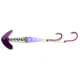 Macks Lure Double Whammy Kokanee Pro Spinner Rig, 2 Number 6 Hooks, 48in Leader, Dark Cerise Sparkle Smile Blade/Chrome/Flo Purple Bead, 22204
