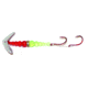 Macks Lure Double Whammy Kokanee Pro Spinner Rig, 2 Number 6 Hooks, 48in Leader, Silver Sparkle Smile Blade/Ruby/Flo Chartreuse Bead, 22203