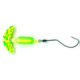 Macks Lure Smile Blade Spindrift Walleye Spinner, Number 1 Hook 72in Leader, Chartreuse Green Tiger Smile Blade/Chrt Grn Scale Pill, 63350