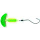 Macks Lure Smile Blade Spindrift Walleye Spinner, Number 1 Hook 72in Leader, Green Sparkle Smile Blade/Chrt Org/Green Scale Pill, 63357