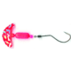 Macks Lure Smile Blade Spindrift Walleye Spinner, Number 1 Hook 72in Leader, Red Silver Tiger Smile Blade/Red Pill, 63354