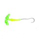 Macks Lure Smile Blade Super Slow Death Rig, Number 1 Hook, Green Silver Tiger Smile Blade/Yellow Chartreuse TapeRed Bead/Flo Chartreuse Bead, 63321