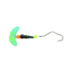 Macks Lure Smile Blade Super Slow Death Rig, Number 1 Hook, Motor Oil Smile Blade/Black TapeRed Bead/Flo Fire Orange/Flo Chartreuse Bead, 63326