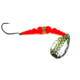 Macks Lure Wedding Ring Classic Original Spinner, Number 6 Hook 48in Leader, Hammered Nickel Blade/Flo Orange Bead, 9130