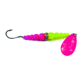 Macks Lure Wedding Ring Classic Original Spinner, Number 6 Hook 48in Leader, Hot Pink Blade/Yellow Chartreuse/Hot Pink Bead, 9122